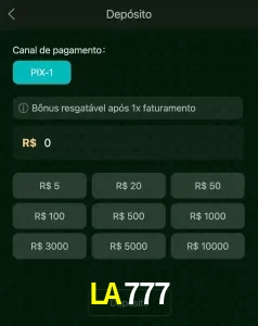 deposits LA777